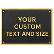 Personalised Cast Brass Memorial Plaque – Hand Written Message