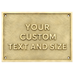 Personalised Cast Brass Memorial Plaque – Hand Written Message