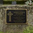Personalised Cast Brass Memorial Plaque – Cross