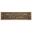 Personalised Cast Brass Door Sign Plaque – Heritage Design