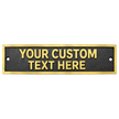 Personalised Cast Brass Door Sign Plaque – Heritage Design