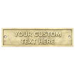 Personalised Cast Brass Door Sign Plaque – Heritage Design