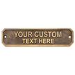Personalised Cast Brass Door Sign Plaque – Imperial Design