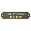 Personalised Cast Brass Door Sign Plaque – Kensington Design