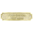 Personalised Cast Brass Door Sign Plaque – Kensington Design