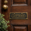 Personalised Cast Brass Letter Plate