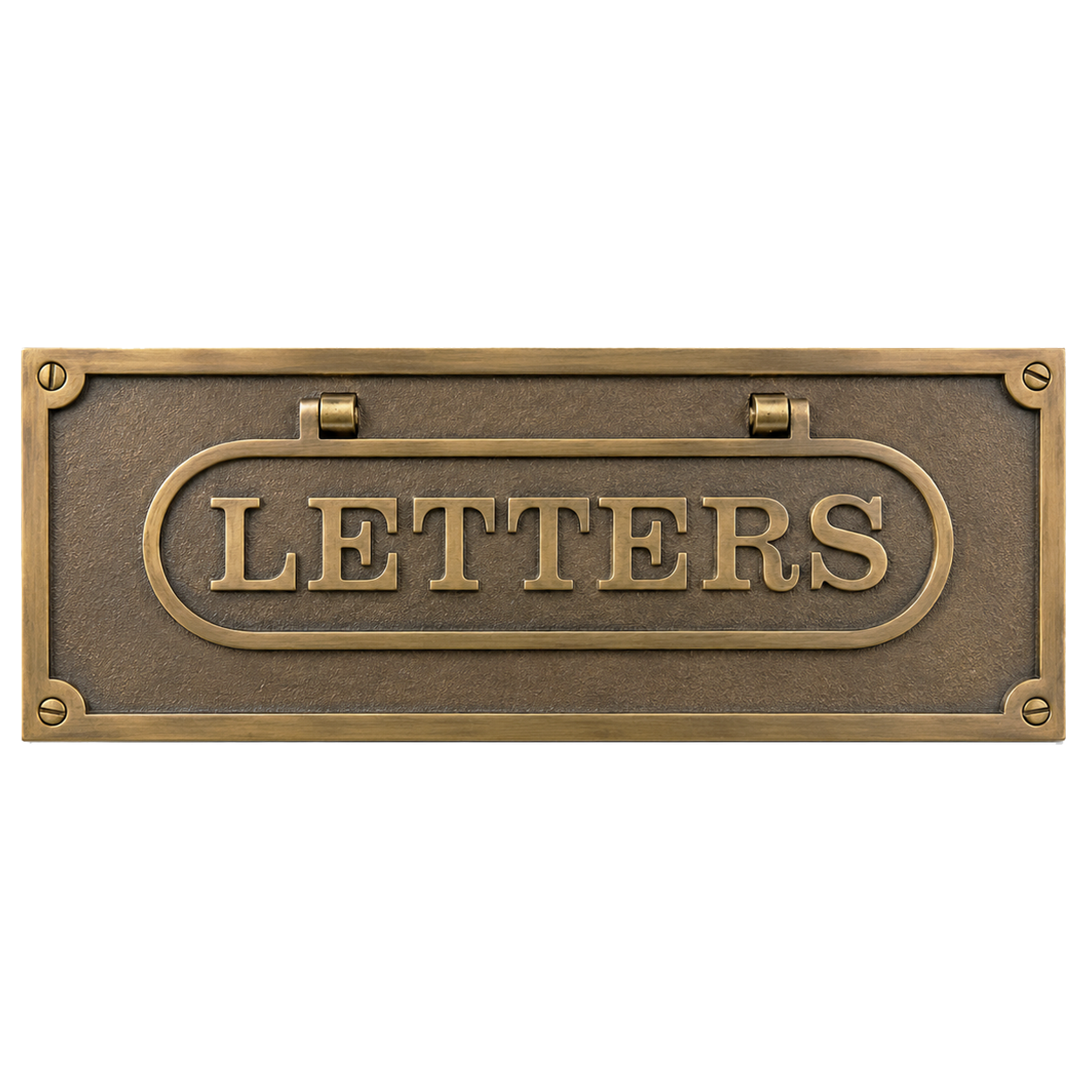 Personalised Cast Brass Letter Plate