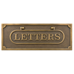 Personalised Cast Brass Letter Plate