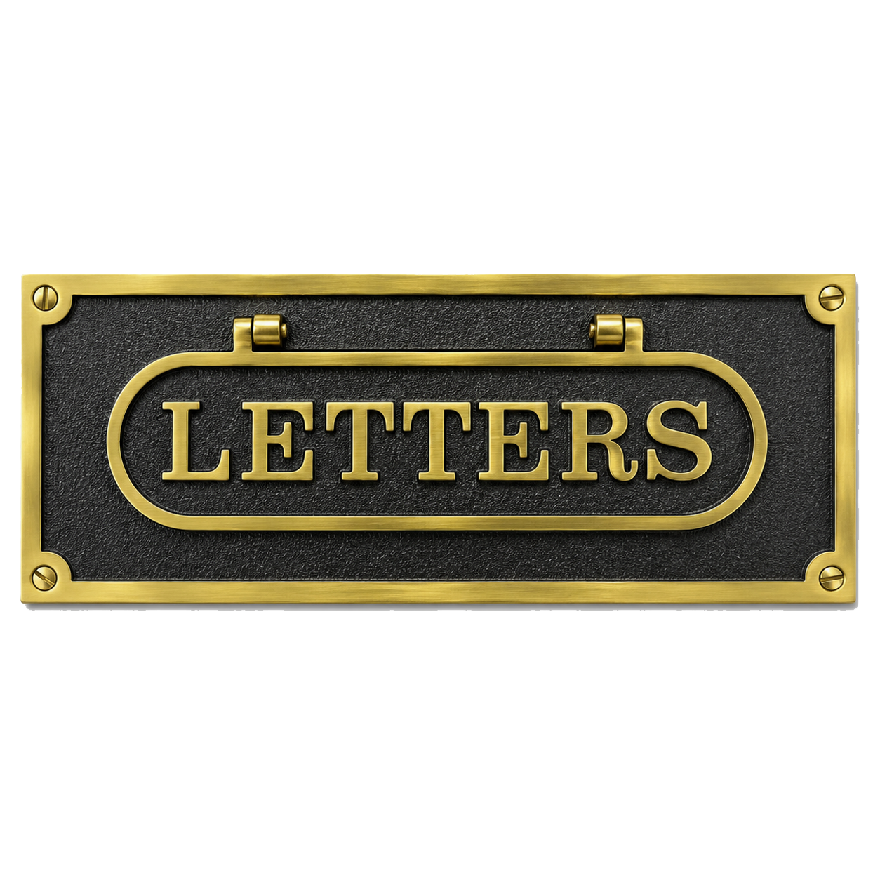 Personalised Cast Brass Letter Plate