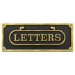 Personalised Cast Brass Letter Plate