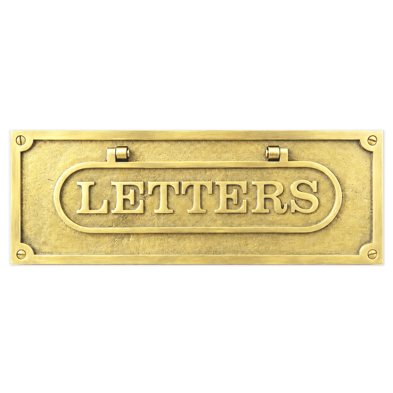 Personalised Cast Brass Letter Plate