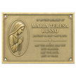 Personalised Cast Brass Memorial Plaque – Mary