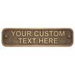 Personalised Cast Brass Door Sign Plaque – Oxford Design