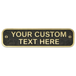 Personalised Cast Brass Door Sign Plaque – Oxford Design