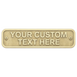 Personalised Cast Brass Door Sign Plaque – Oxford Design