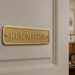 Personalised Cast Brass Door Sign Plaque – Oxford Design
