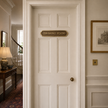 Personalised Cast Brass Door Sign Plaque – Royal Design