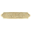 Personalised Cast Brass Door Sign Plaque – Royal Design