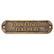 Personalised Cast Brass Door Sign Plaque – Signature Design