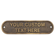 Personalised Cast Brass Door Sign Plaque – Victoria Design