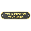 Personalised Cast Brass Door Sign Plaque – Victoria Design