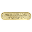 Personalised Cast Brass Door Sign Plaque – Victoria Design
